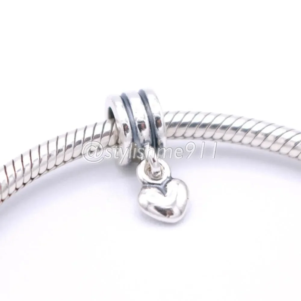 Authentic Pandora Retired Heart Dangle Charm - 790276